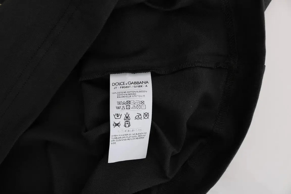 Dolce & Gabbana Gray Cotton 2017 Motive T-Shirt - Zeiniez