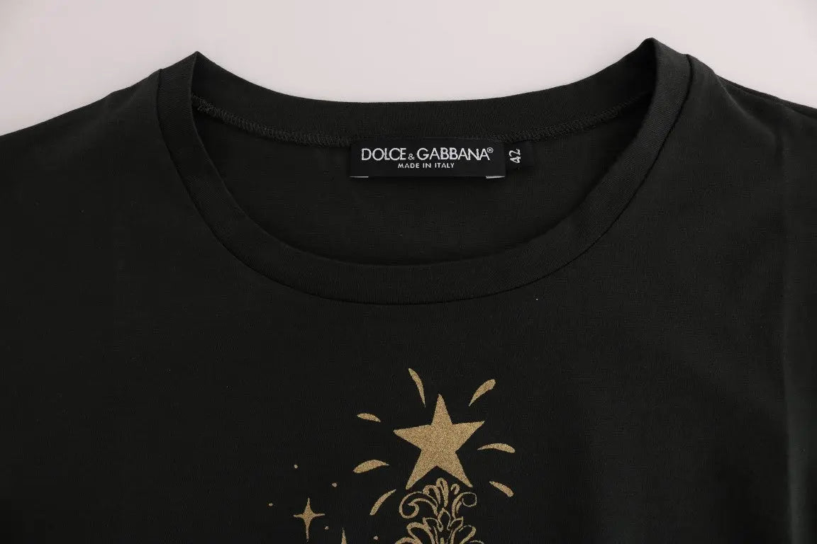 Dolce & Gabbana Green Cotton 2017 Motive T-Shirt - Zeiniez
