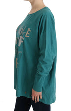 John Galliano Green Cotton Oversized Sweater - Zeiniez
