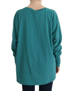John Galliano Green Cotton Oversized Sweater - Zeiniez