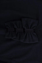 MARGHI LO' Blue Wool Long Sleeve Shift Dress - Zeiniez