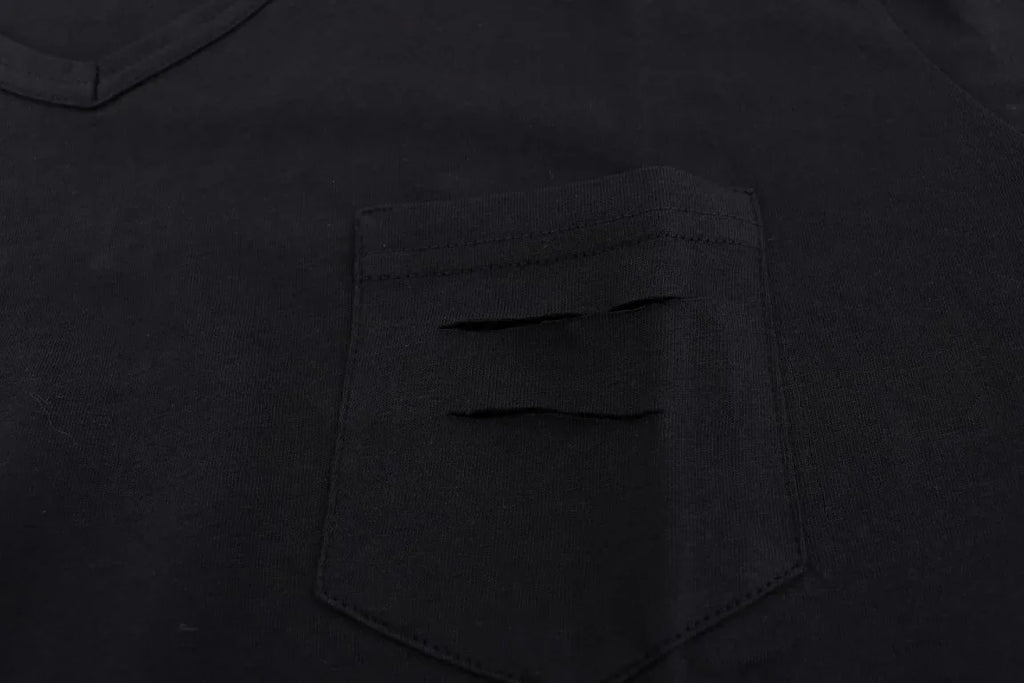 Daniele Alessandrini Blue Cotton V-neck T-Shirt - Zeiniez