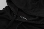 Dolce & Gabbana Black Cotton Logo Hooded Sweatshirt Sweater - Zeiniez