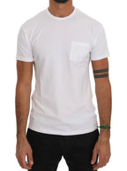 Daniele Alessandrini White Cotton Crewneck T-Shirt - Zeiniez