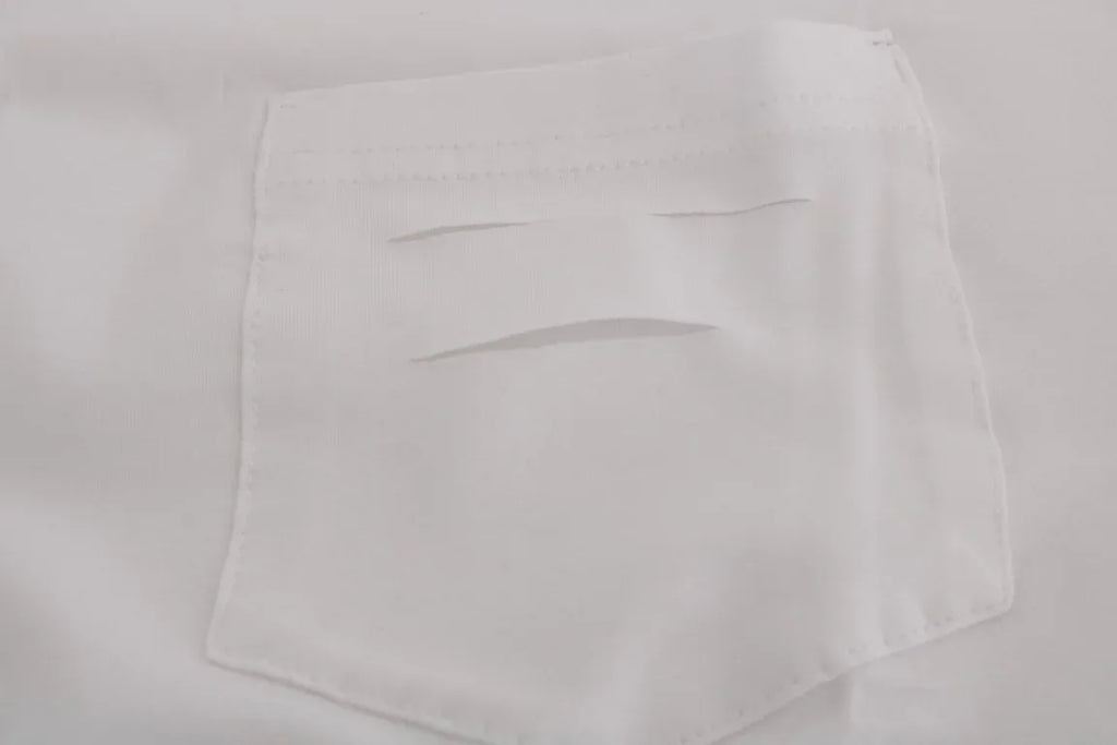 Daniele Alessandrini White Cotton Crewneck T-Shirt - Zeiniez