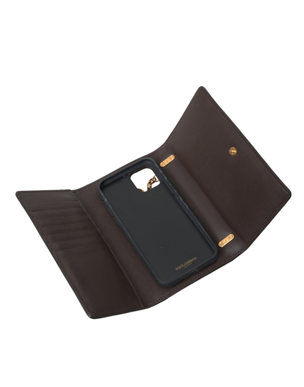 Dolce & Gabbana Brown Python Leather DG Girls Crossbody Phone Bag - Zeiniez