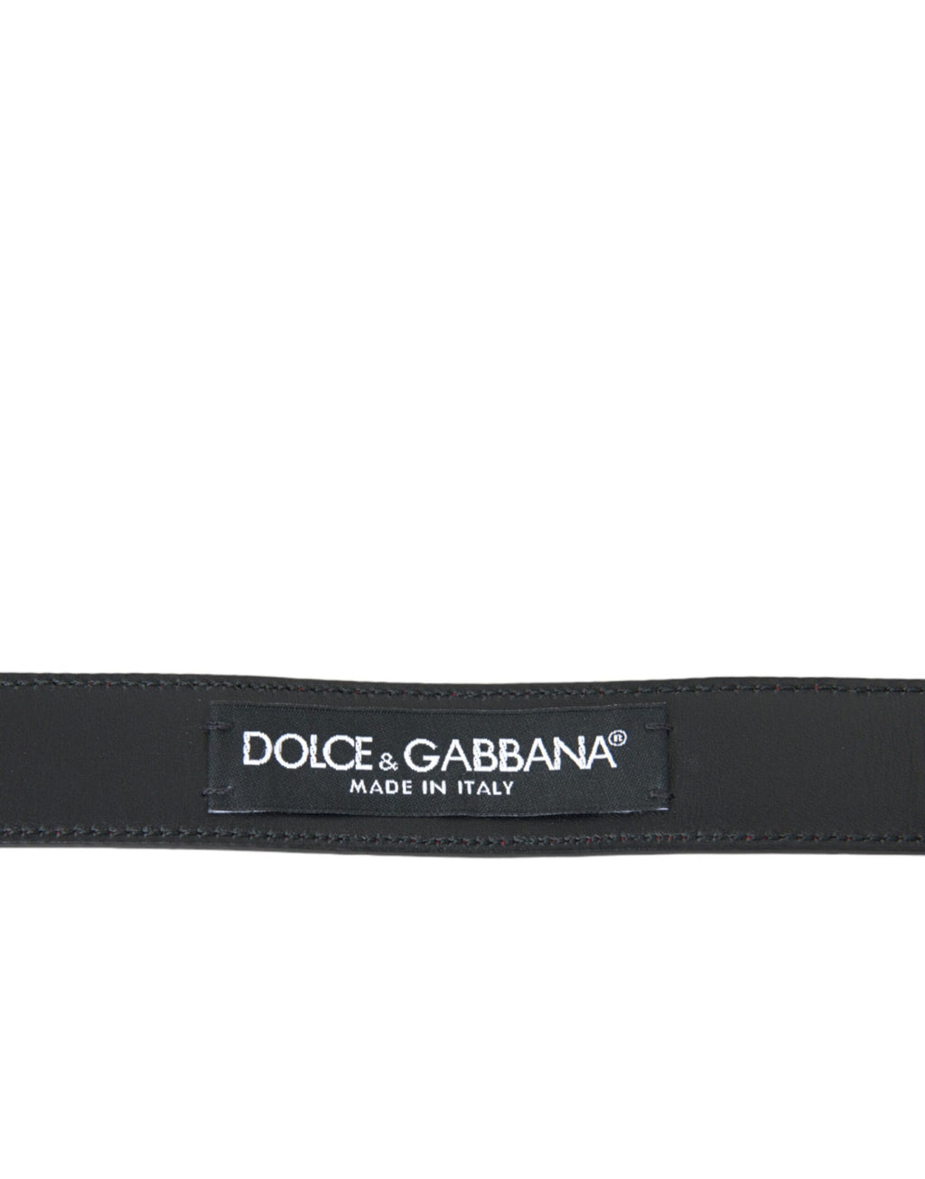 Dolce & Gabbana Red Leather Silver Metal Buckle Belt Men - Zeiniez