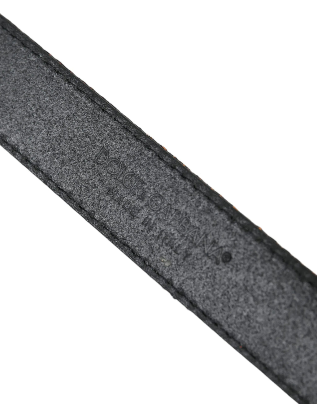 Dolce & Gabbana Gold Jacquard Stripes Silver Metal Buckle Belt - Zeiniez