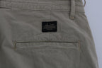 Daniele Alessandrini Beige Cotton Stretch Slim Fit Chinos - Zeiniez