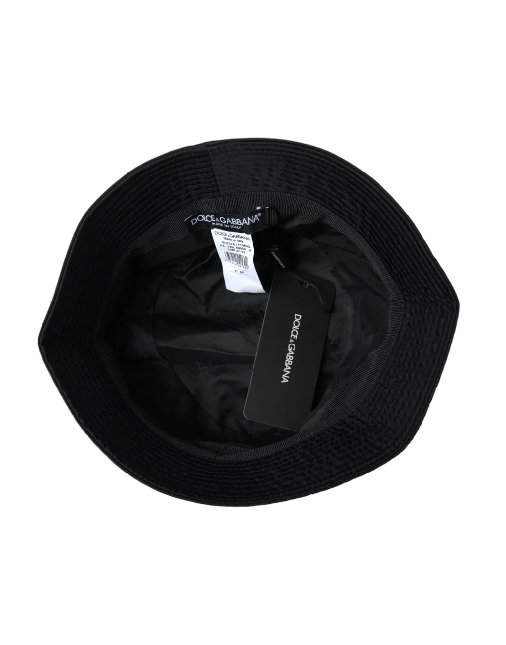 Dolce & Gabbana Black Wide Brim Cap Bucket Hat Men - Zeiniez