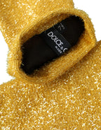 Dolce & Gabbana Gold Lurex Fantasia Mid Arm Length Gloves - Zeiniez