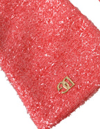 Dolce & Gabbana Pink Lurex Fantasia Mid Arm Length Gloves - Zeiniez