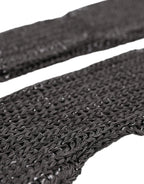 Dolce & Gabbana Gray Viscose Knitted Finger Less Gloves - Zeiniez