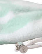 Dolce & Gabbana White Nylon Fleece Wrist Length Mitten Gloves - Zeiniez