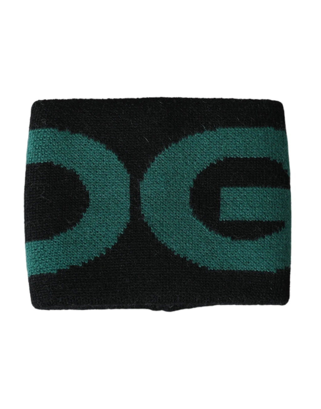 Dolce & Gabbana Black Green Wool Logo #DGMILLENNIALS Wristband - Zeiniez