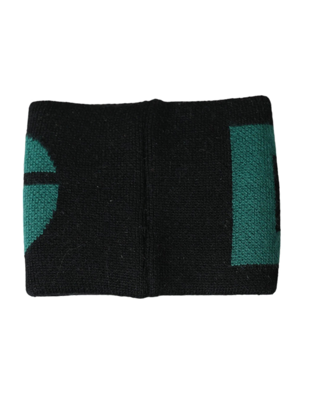 Dolce & Gabbana Black Green Wool Logo #DGMILLENNIALS Wristband - Zeiniez