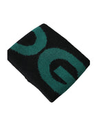 Dolce & Gabbana Black Green Wool Logo #DGMILLENNIALS Wristband - Zeiniez