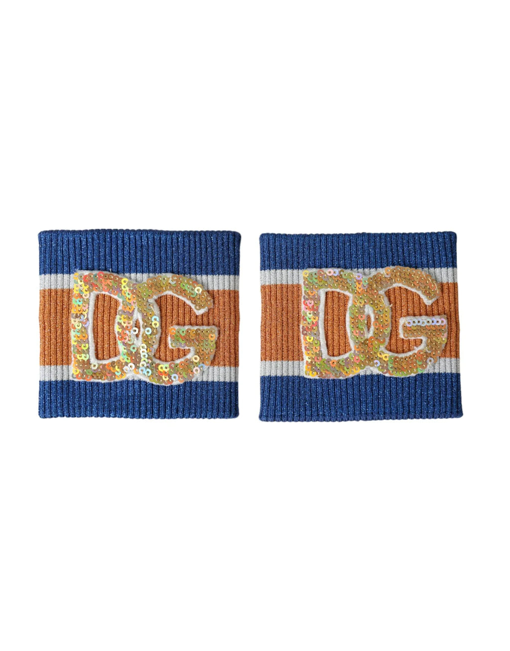 Dolce & Gabbana Multicolor Logo Sequin Viscose Wristband - Zeiniez