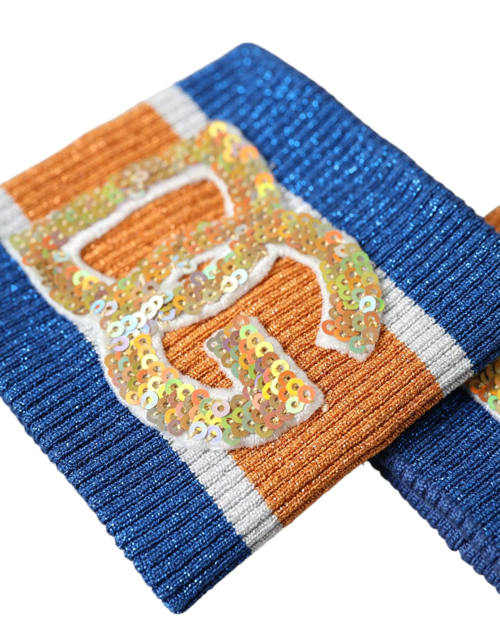Dolce & Gabbana Multicolor Logo Sequin Viscose Wristband - Zeiniez