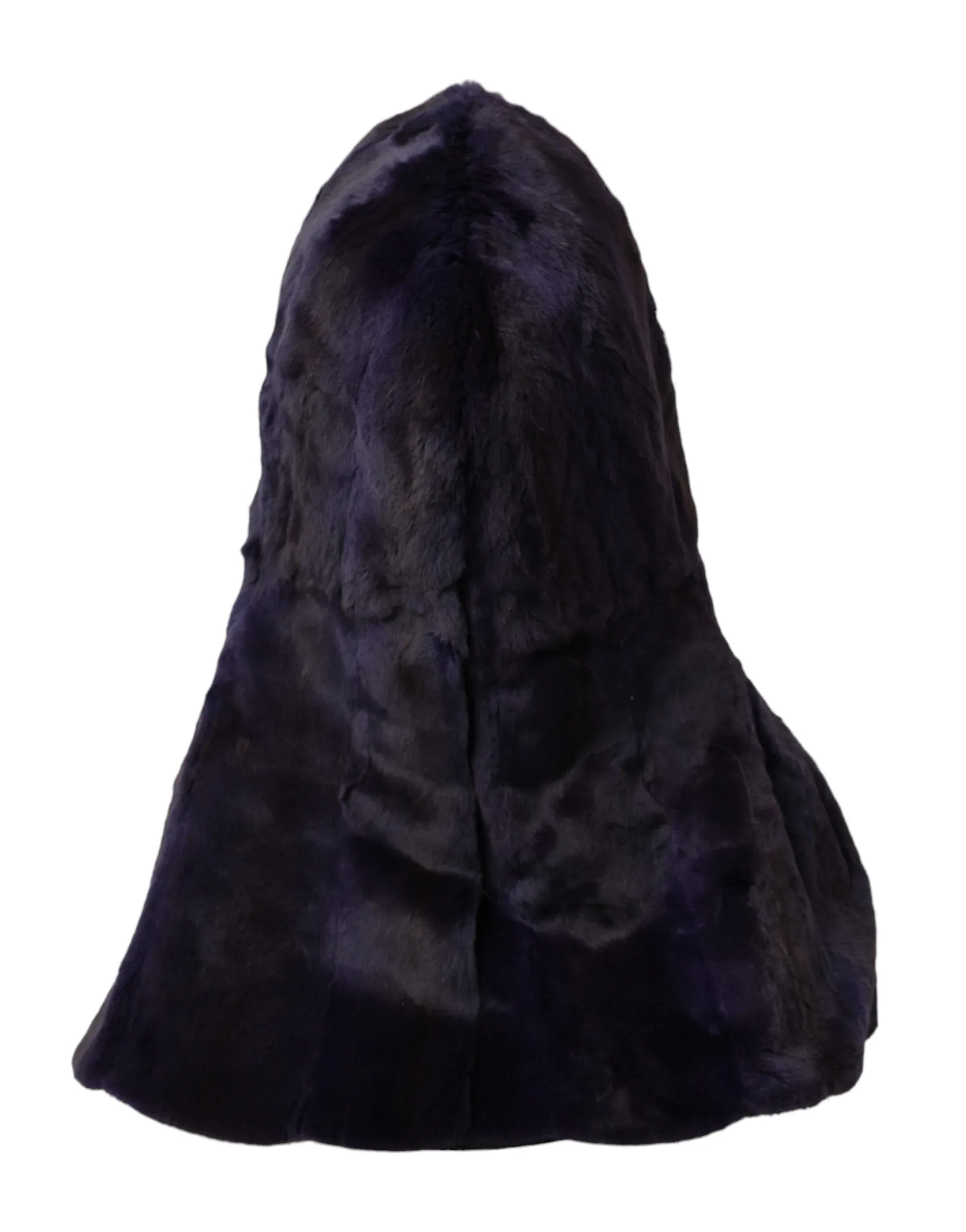Dolce & Gabbana Black Weasel Fur Whole Head Wrap Hat - Zeiniez