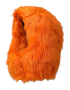 Dolce & Gabbana Orange Faux Fur Whole Head Wrap Hat - Zeiniez