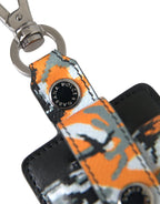 Dolce & Gabbana Multicolor Camouflage Print Leather Metal Airpods Case - Zeiniez