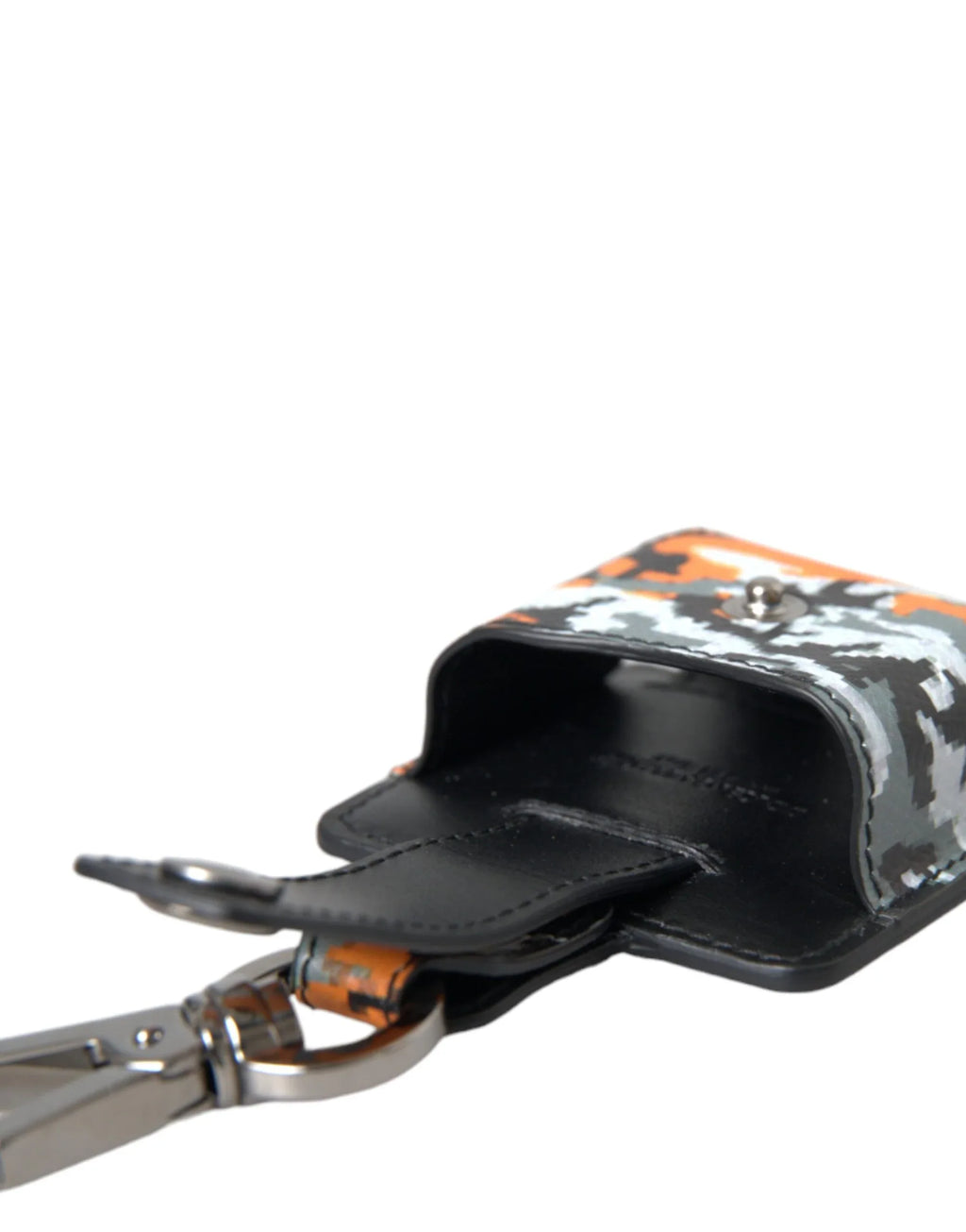 Dolce & Gabbana Multicolor Camouflage Print Leather Metal Airpods Case - Zeiniez