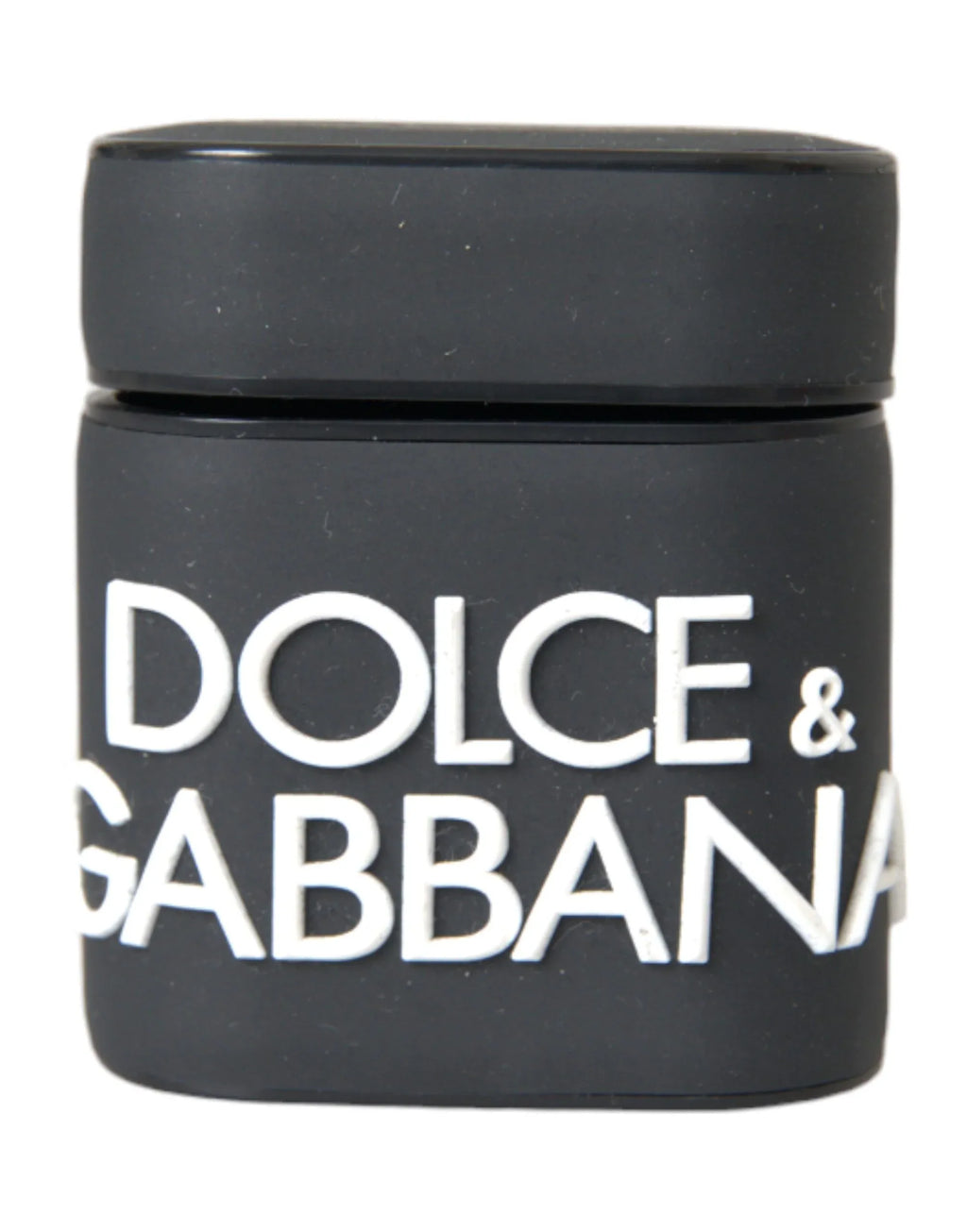 Dolce & Gabbana Black White Silicone Embossed Logo Airpods Case - Zeiniez