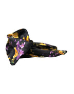 Dolce & Gabbana Black Floral Applique Silk Women Headband Diadem - Zeiniez