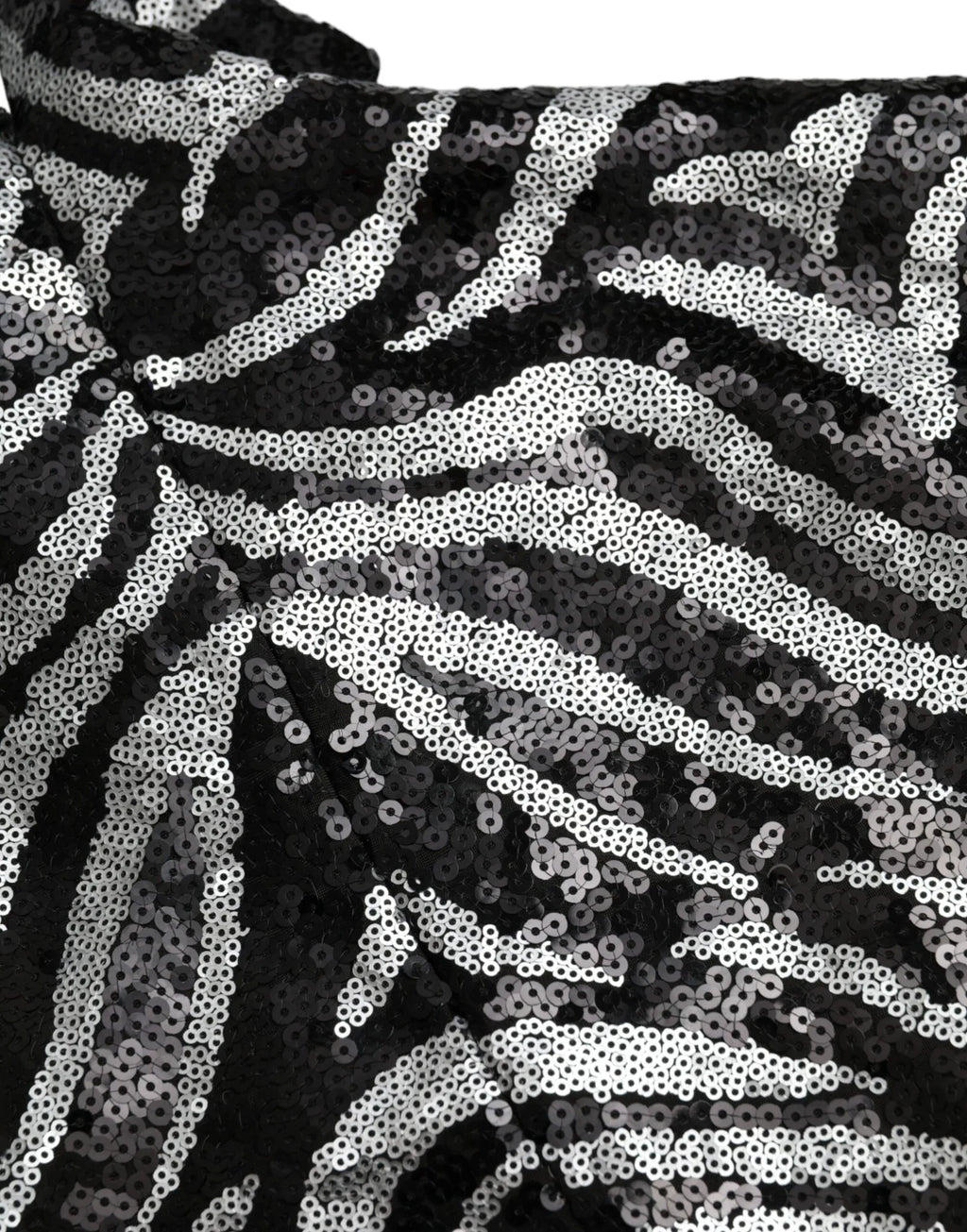 Dolce & Gabbana Black Silver Sequined Polyester Sweater - Zeiniez