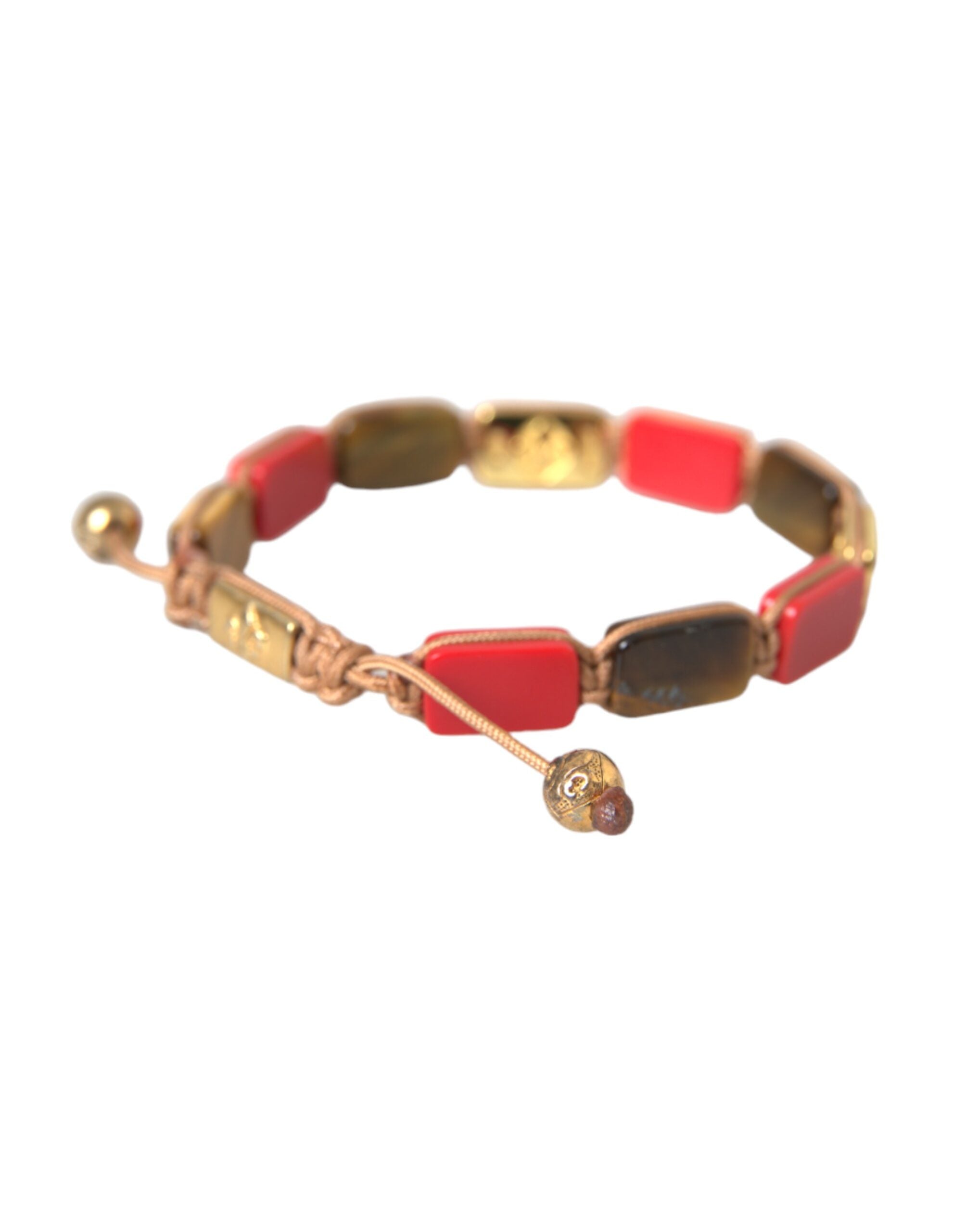 Nialaya CZ Tiger Eye Red Coral 925 Silver Men Bracelet - Zeiniez
