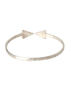 Nialaya Arrow Crystal 925 Silver Bangle Bracelet Women - Zeiniez