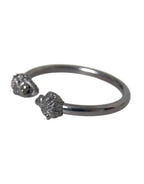 Nialaya Black Rhodium Lion Bangle Bracelet Women - Zeiniez