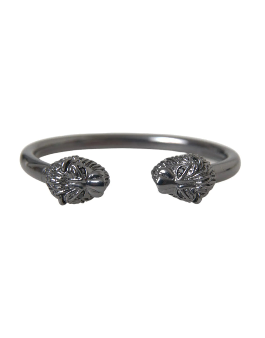 Nialaya Black Rhodium Lion Bangle Bracelet Women - Zeiniez