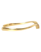 Nialaya Arched Wing Cuff Skyfall Gold CZ 925 Bracelet - Zeiniez