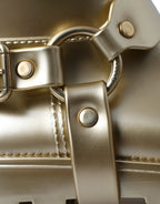 Dolce & Gabbana Metallic Gold Rubber PVC Rain Boots Shoes - Zeiniez