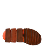 Dolce & Gabbana Black White Orange Slip On Sorrento Sneakers Shoes - Zeiniez