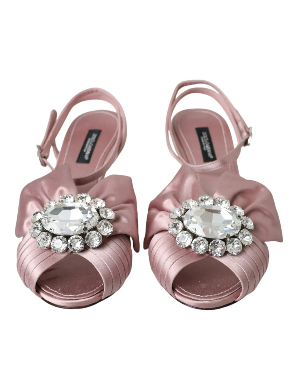 Dolce & Gabbana Pink Keira Crystal Heels Sandals Shoes - Zeiniez