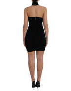 Dolce & Gabbana Black Cut Out Sleeveless Bodycon Mini Dress - Zeiniez