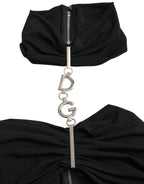 Dolce & Gabbana Black Cut Out Sleeveless Bodycon Mini Dress - Zeiniez