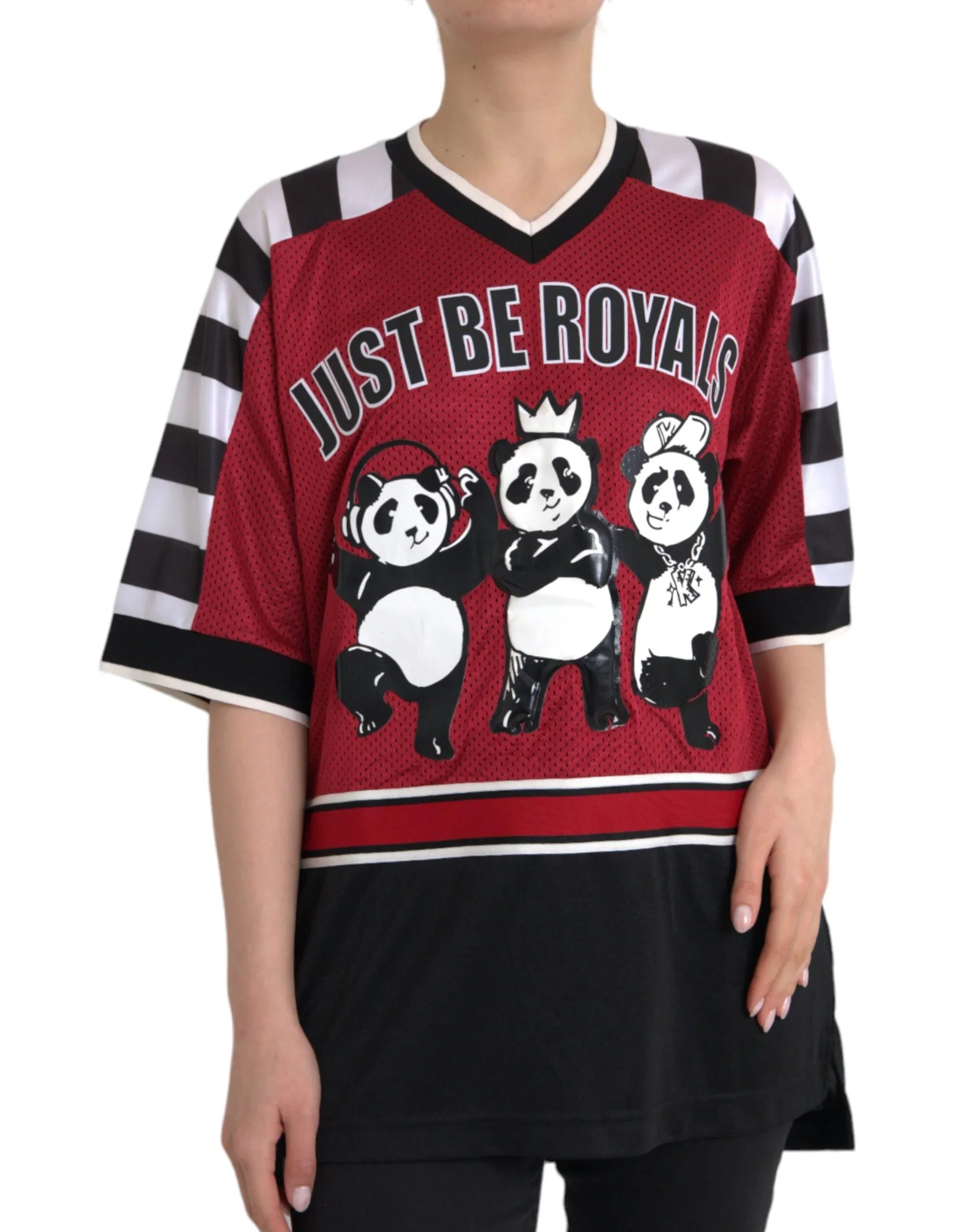Dolce & Gabbana Multicolor Royals Panda Oversized T-shirt - Zeiniez