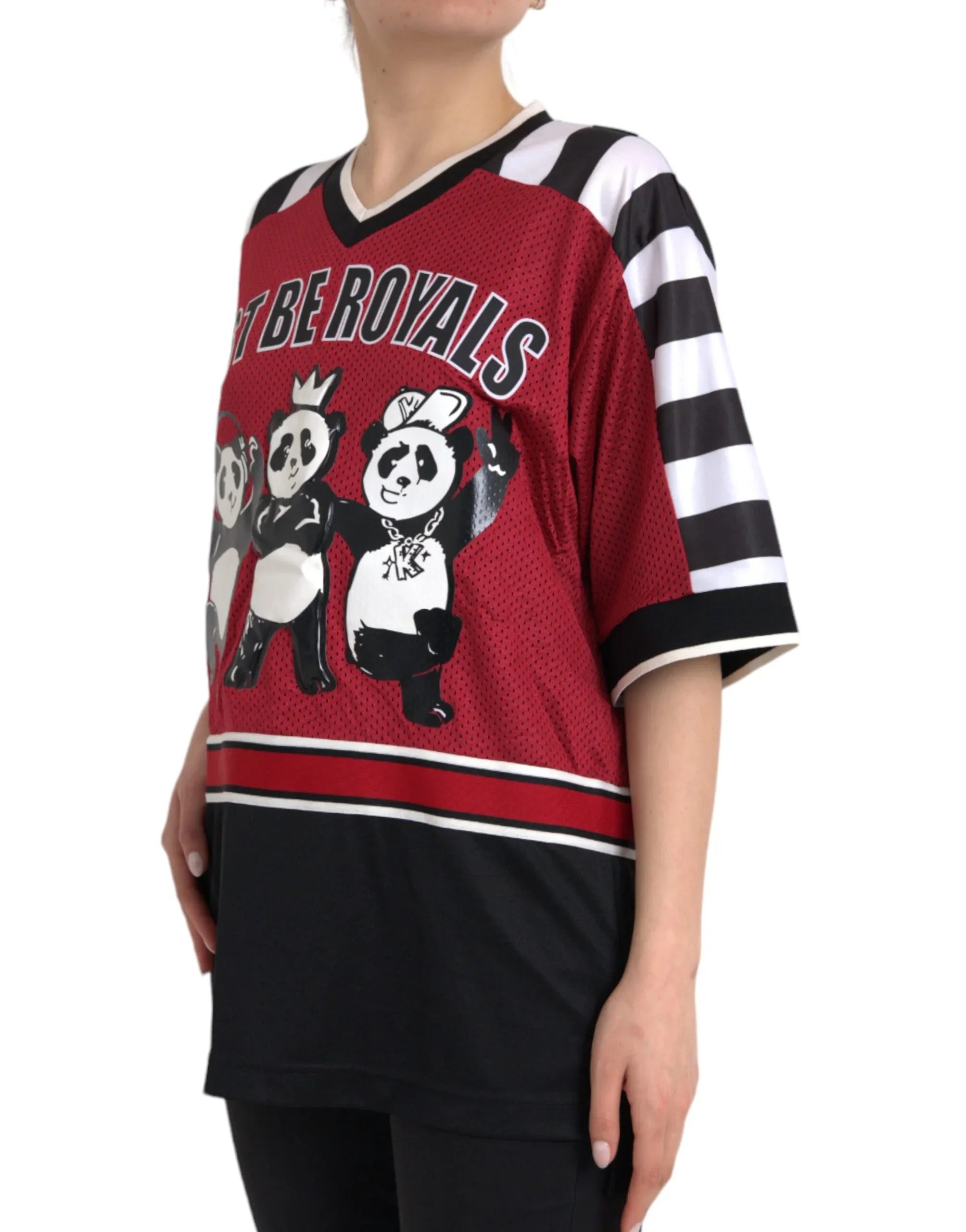 Dolce & Gabbana Multicolor Royals Panda Oversized T-shirt - Zeiniez