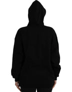 Balenciaga Black Cotton Logo Hooded Pullover Sweatshirt Sweater - Zeiniez