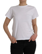 Balenciaga White Cotton Crew Neck Short Sleeves T-shirt - Zeiniez