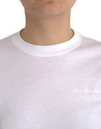 Balenciaga White Cotton Crew Neck Short Sleeves T-shirt - Zeiniez