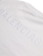 Balenciaga White Cotton Crew Neck Short Sleeves T-shirt - Zeiniez