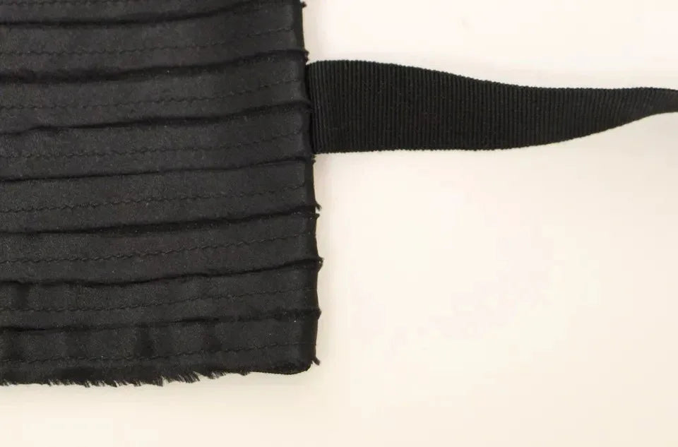Dolce & Gabbana Black Silk Womens Waist Cummerbund - Zeiniez