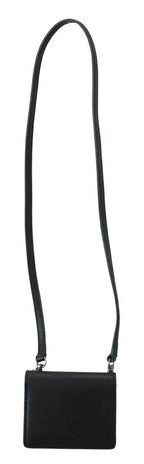 Dolce & Gabbana Black Leather Bifold Shoulder Sling Women Wallet - Zeiniez