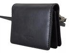 Dolce & Gabbana Black Leather Bifold Shoulder Sling Women Wallet - Zeiniez