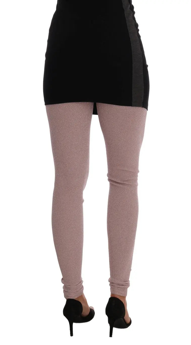 Dolce & Gabbana Pink Stretch Waist Tights Stockings - Zeiniez